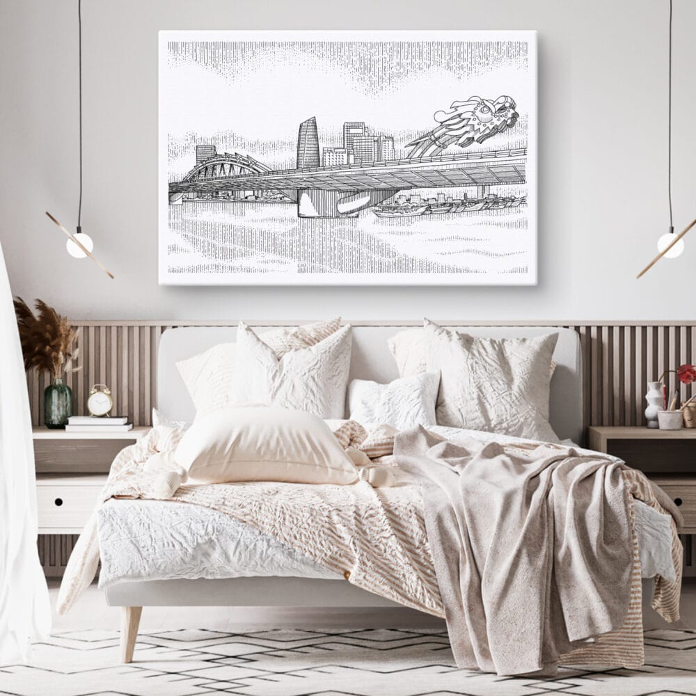 Da nang Vietnam Canvas Art Print - Bed Room Da nang Vietnam Canvas Art Print - Bed Room