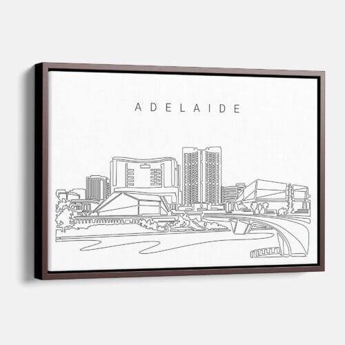 Adelaide Skyline Canvas Print