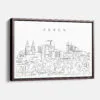 Framed Akron Canvas Print - Main - Light