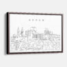 Framed Akron Canvas Print - Main - Light