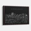 Framed Albuquerque Canvas Print - Main - Dark