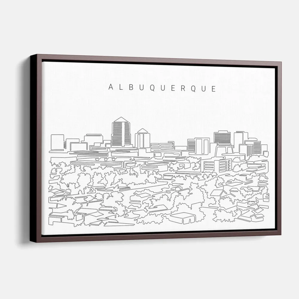 Framed Albuquerque Canvas Print - Main - Light