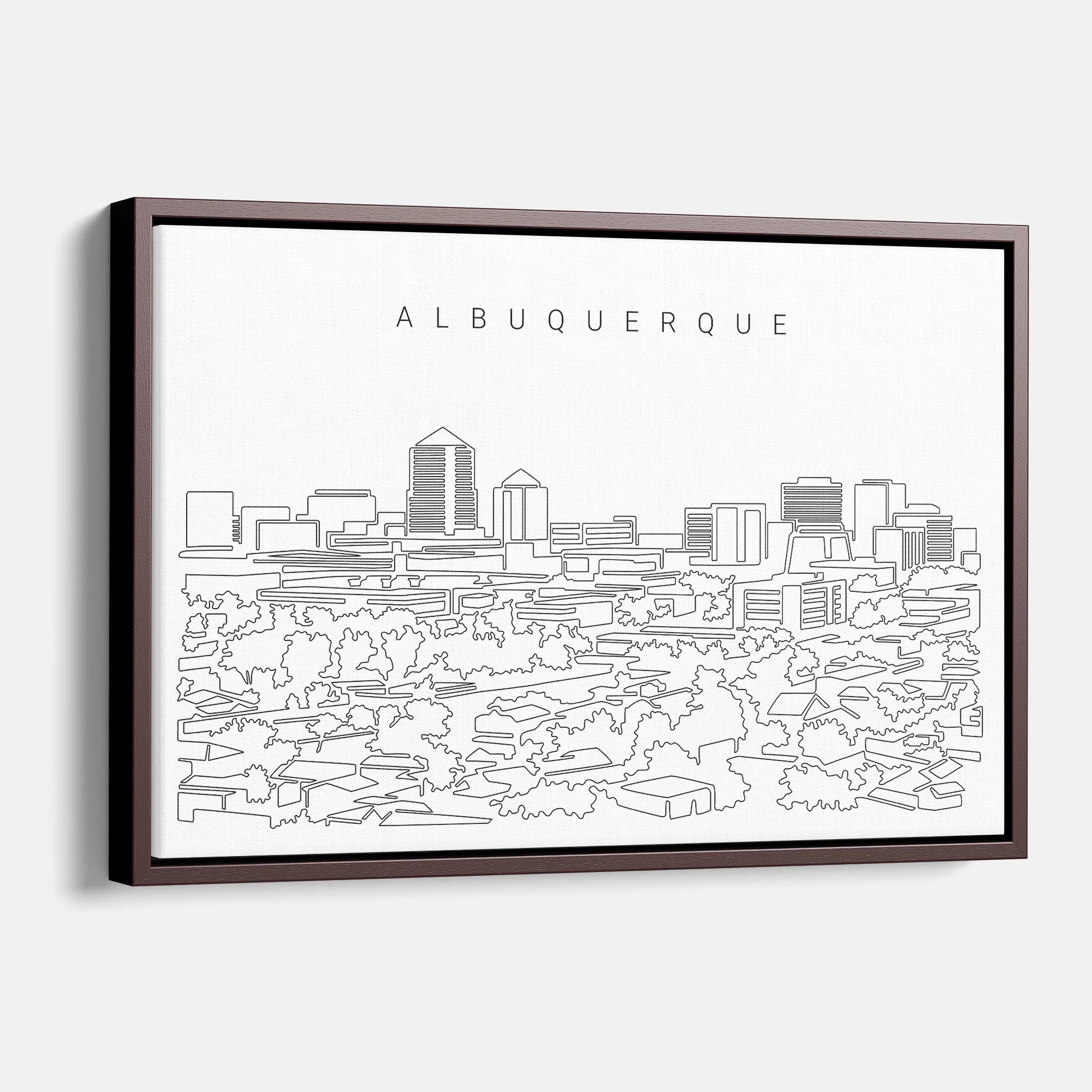 Albuquerque Skyline Canvas Art Print
