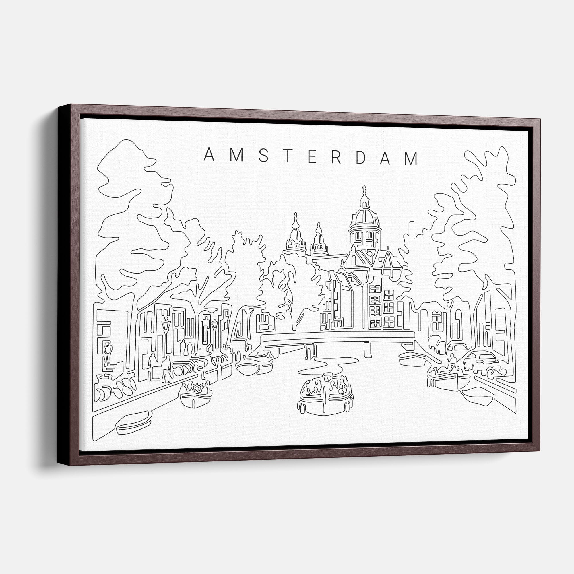 Amsterdam Skyline Canvas Print