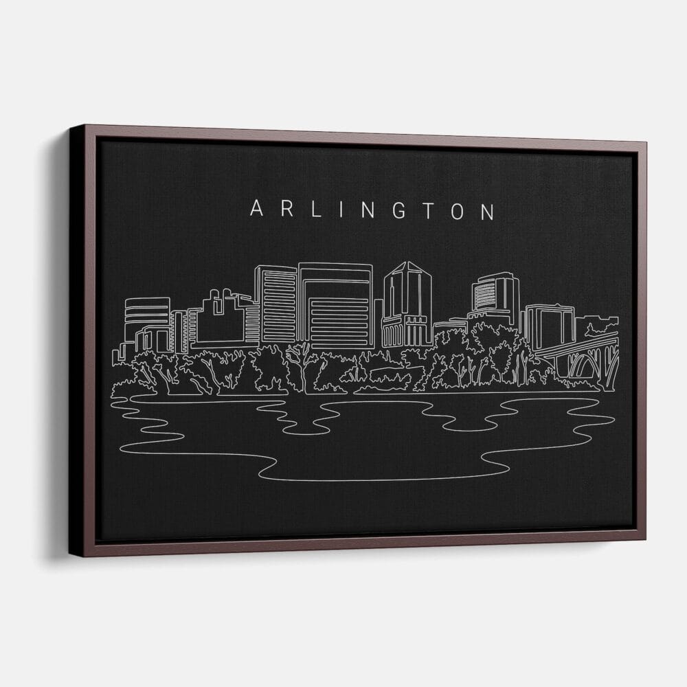 Framed Arlington Canvas Print - Main - Dark Framed Arlington Canvas Print - Main - Dark