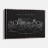 Framed Arlington Canvas Print - Main - Dark