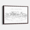 Framed Arlington Canvas Print - Main - Light