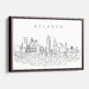 Framed Atlanta Canvas Print - Main - Light