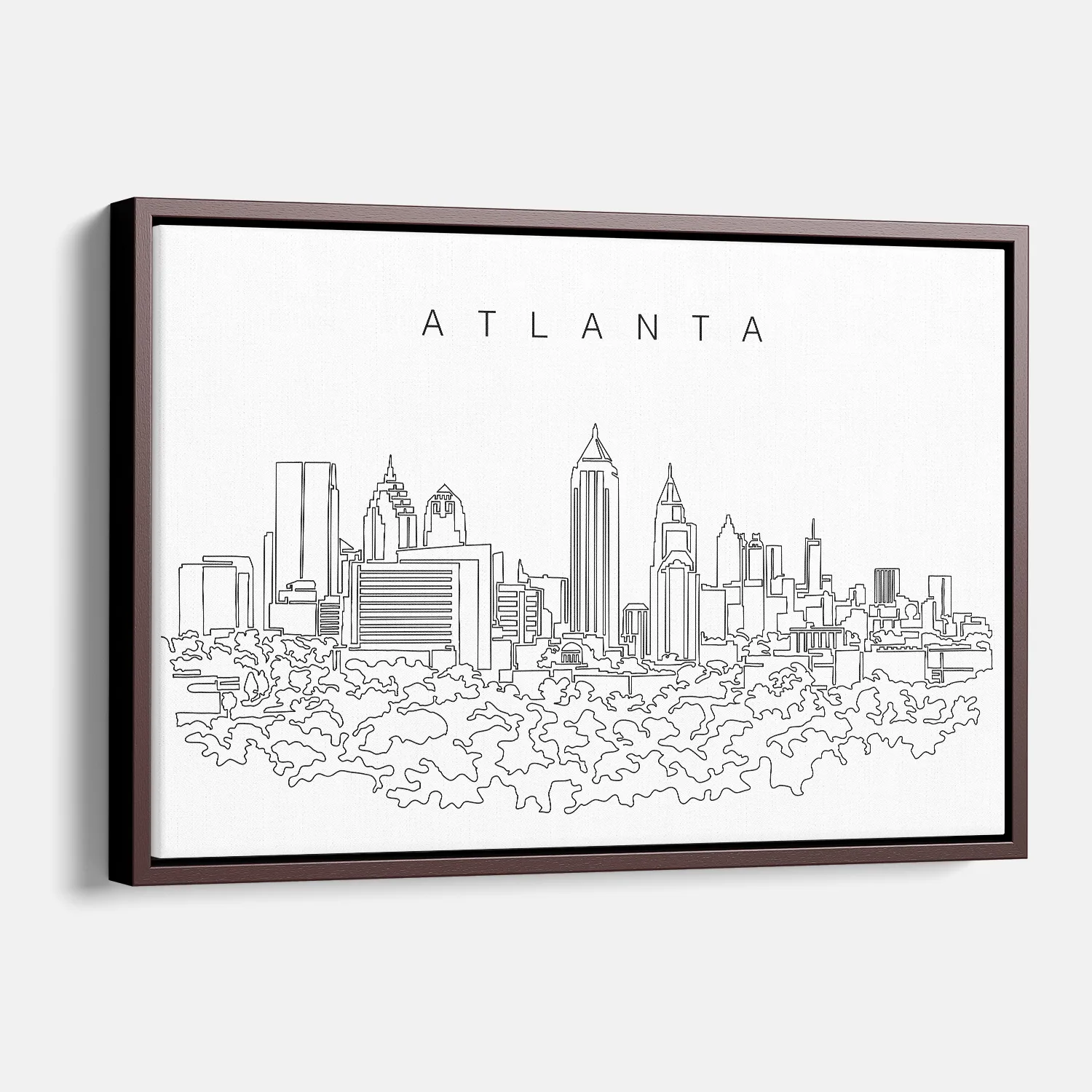 Atlanta Skyline Canvas Print