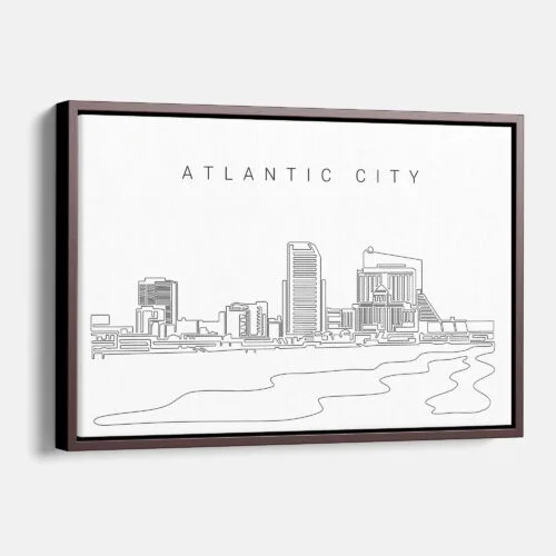 Atlantic City Skyline Canvas Print