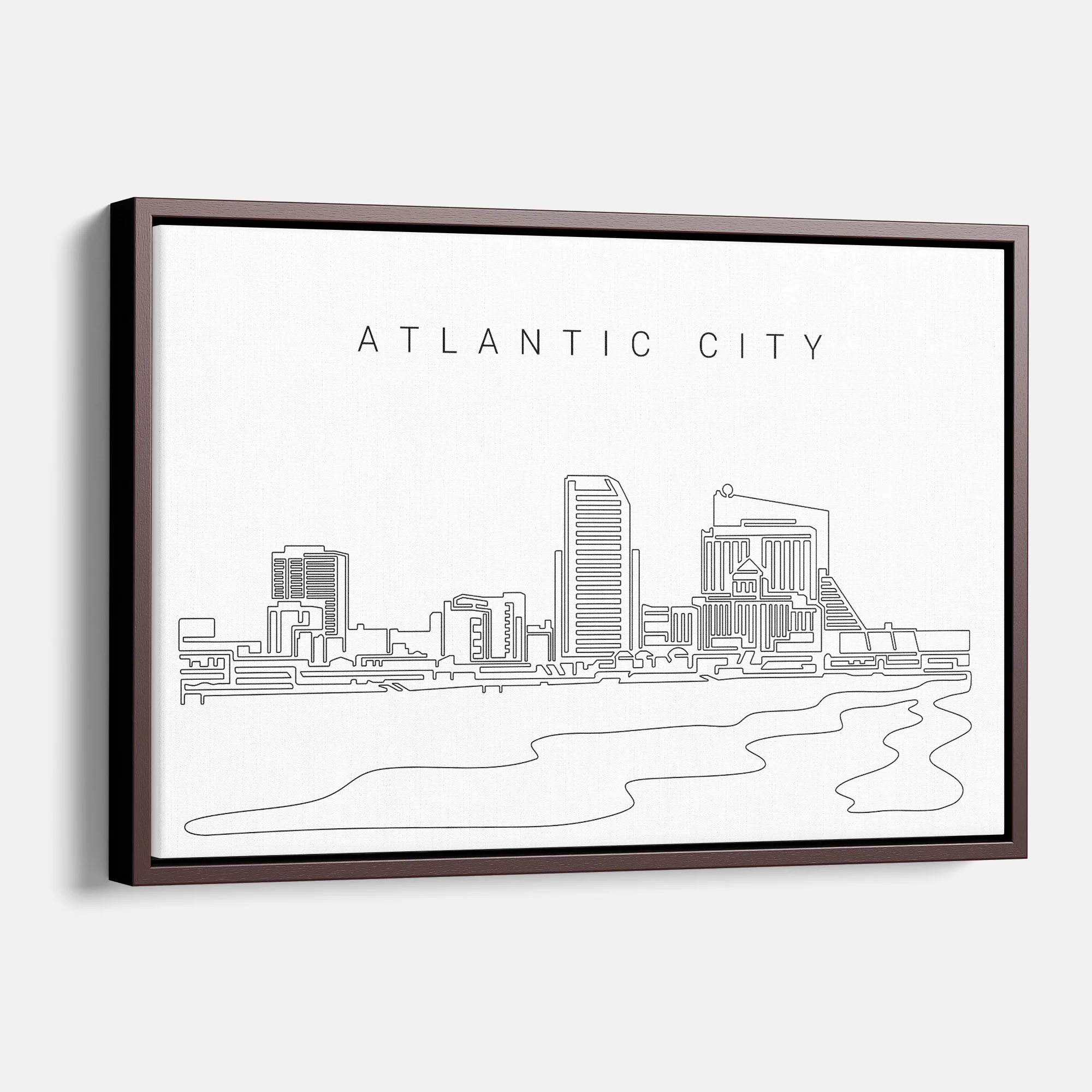 Atlantic City Skyline Canvas Print
