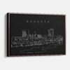 Framed Augusta Canvas Print - Main - Dark