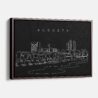 Framed Augusta Canvas Print - Main - Dark