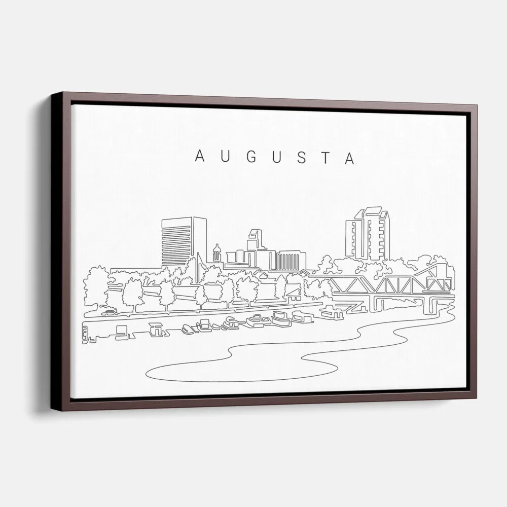 Framed Augusta Canvas Print - Main - Light Framed Augusta Canvas Print - Main - Light