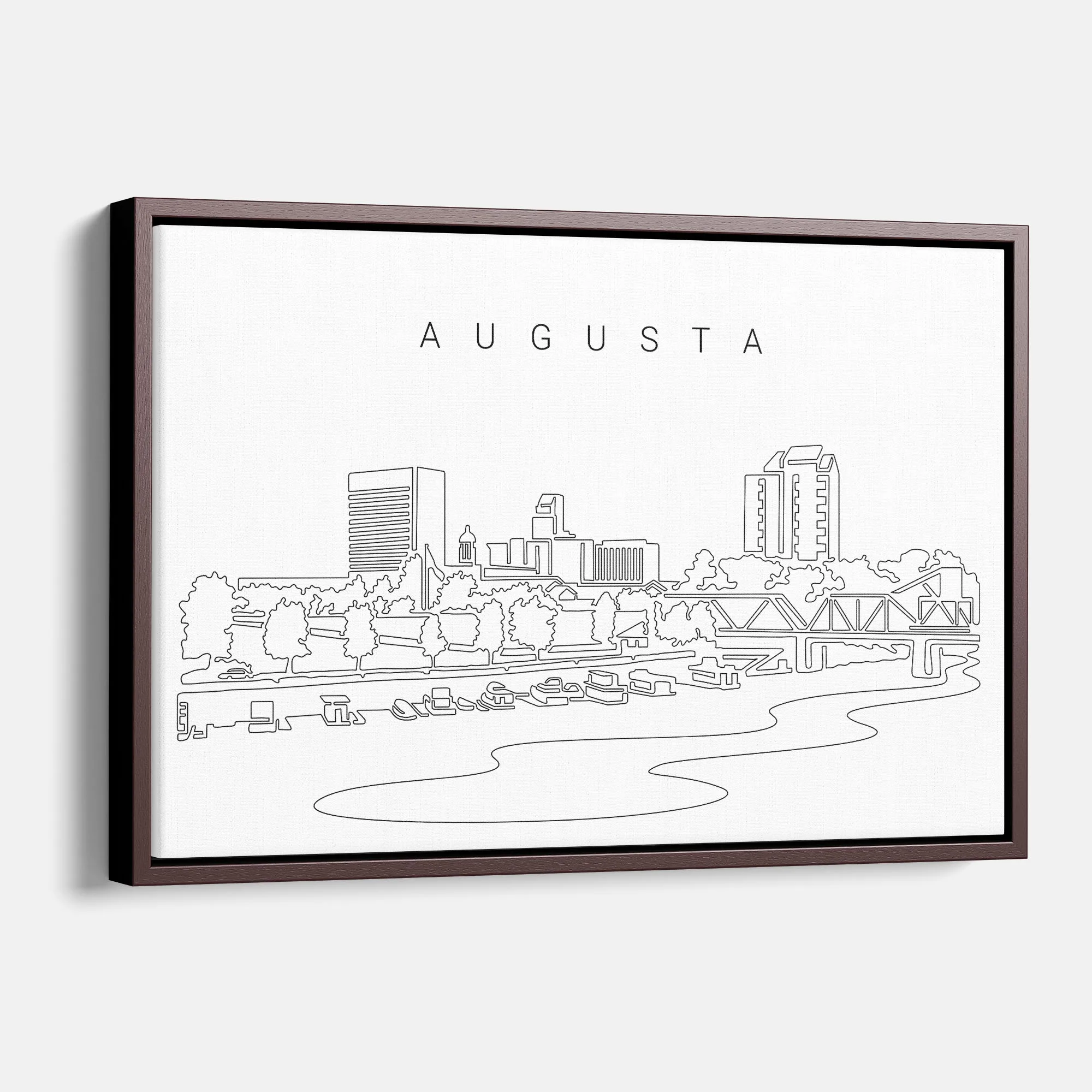 Augusta Skyline Canvas Print