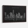 Framed Austin Canvas Print - Main - Dark