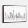 Framed Austin Canvas Print - Main - Light