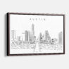 Framed Austin Canvas Print - Main - Light