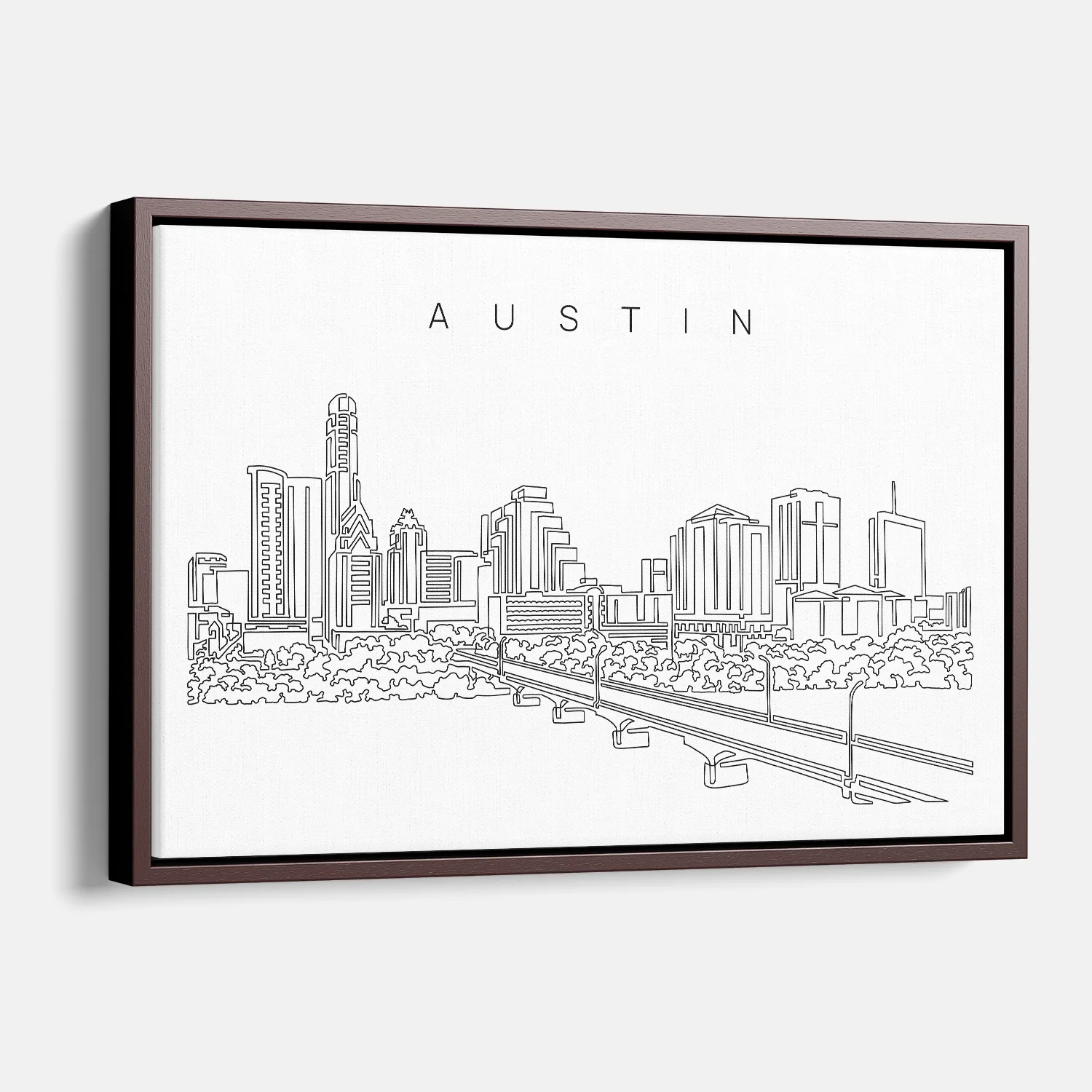 Austin Skyline Canvas Print