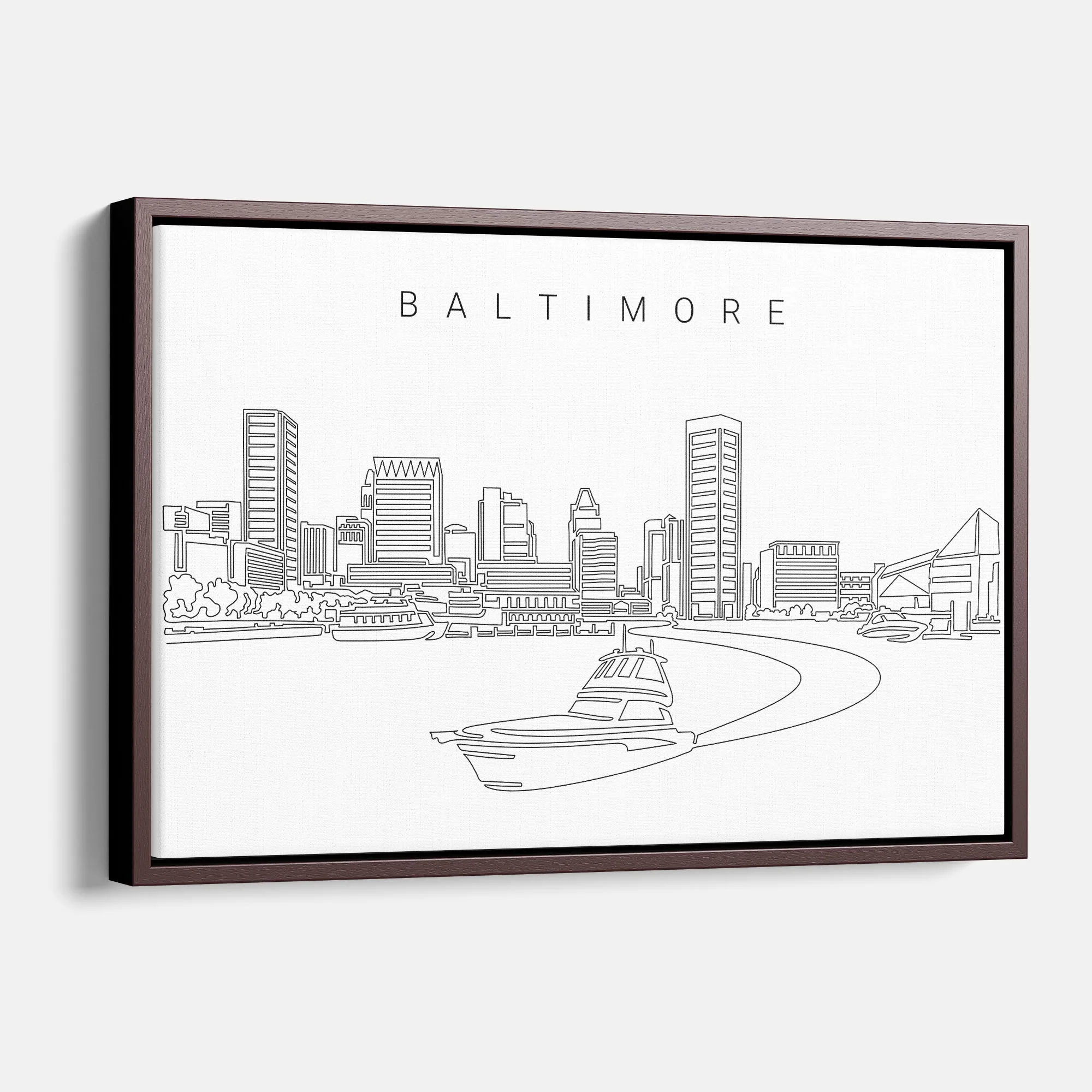 Baltimore Skyline Canvas Print
