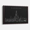 Framed Bangkok Canvas Print - Main - Dark