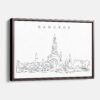 Framed Bangkok Wat Arun Canvas Print - Main - Light