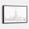 Framed Bangkok Wat Arun Canvas Print - Main - Light