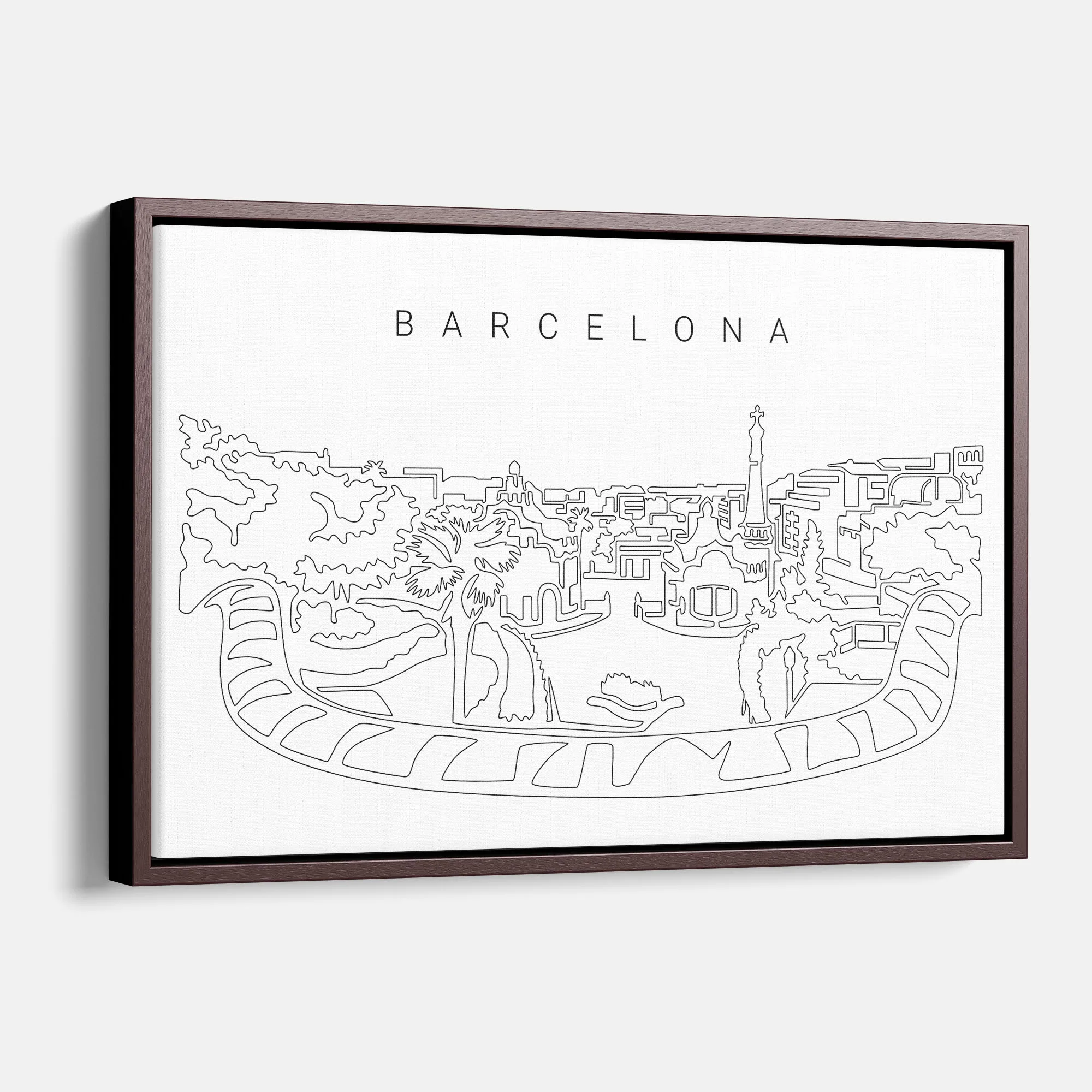 Barcelona Park Güell Canvas Print