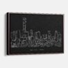 Framed Beijing Canvas Print - Main - Dark