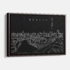 Framed Berlin Canvas Print - Main - Dark