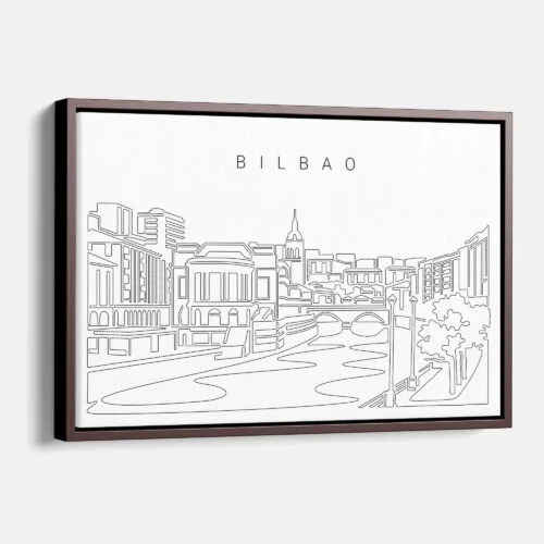 Bilbao Skyline Canvas Print