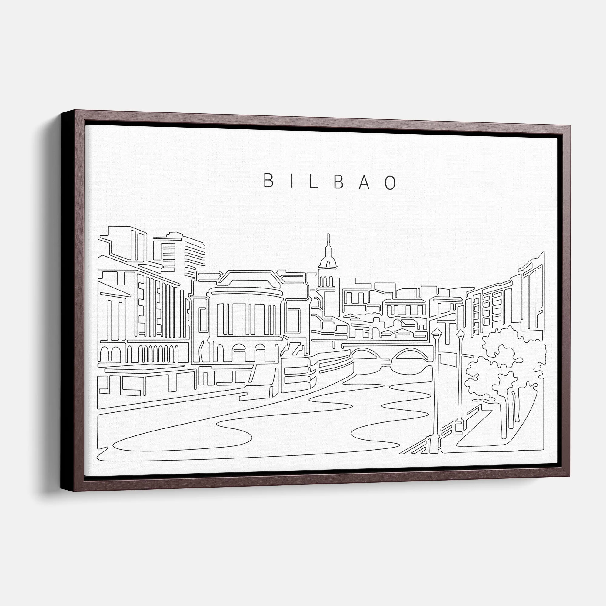 Bilbao Skyline Canvas Print