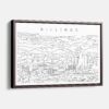 Framed Billings Canvas Print - Main - Light