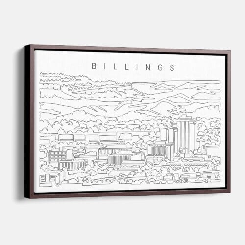 Billings Skyline Canvas Print