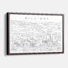 Framed Billings Canvas Print - Main - Light