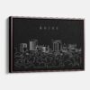 Framed Boise Idaho Canvas Print - Main - Dark