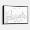 Framed Boston Esplanade Canvas Print - Main - Light