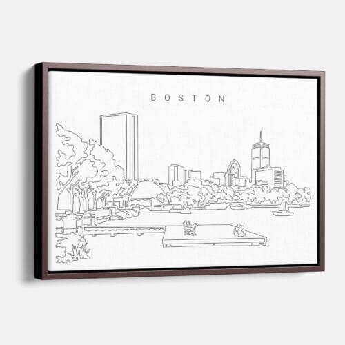 Boston Charles River Esplanade Canvas Art Print