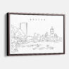 Framed Boston Esplanade Canvas Print - Main - Light
