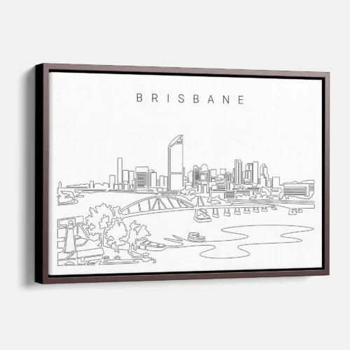 Brisbane Skyline Canvas Print