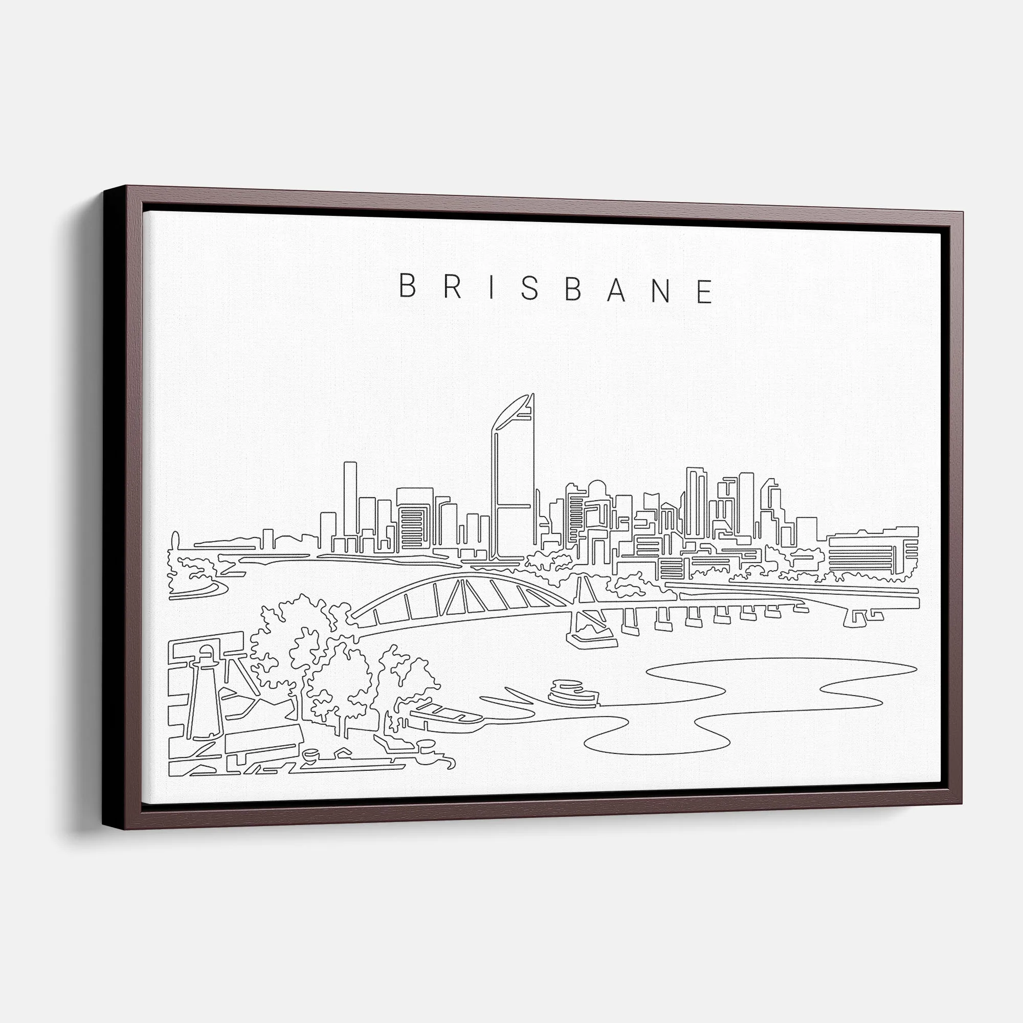 Brisbane Skyline Canvas Print