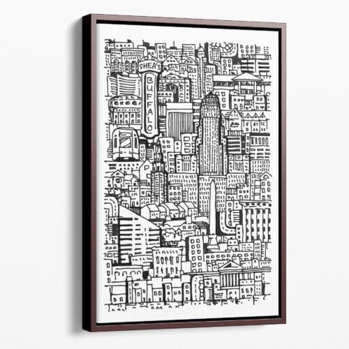 Buffalo NY Canvas Art Print - Portrait
