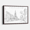 Framed Charleston Canvas Print - Main - Light