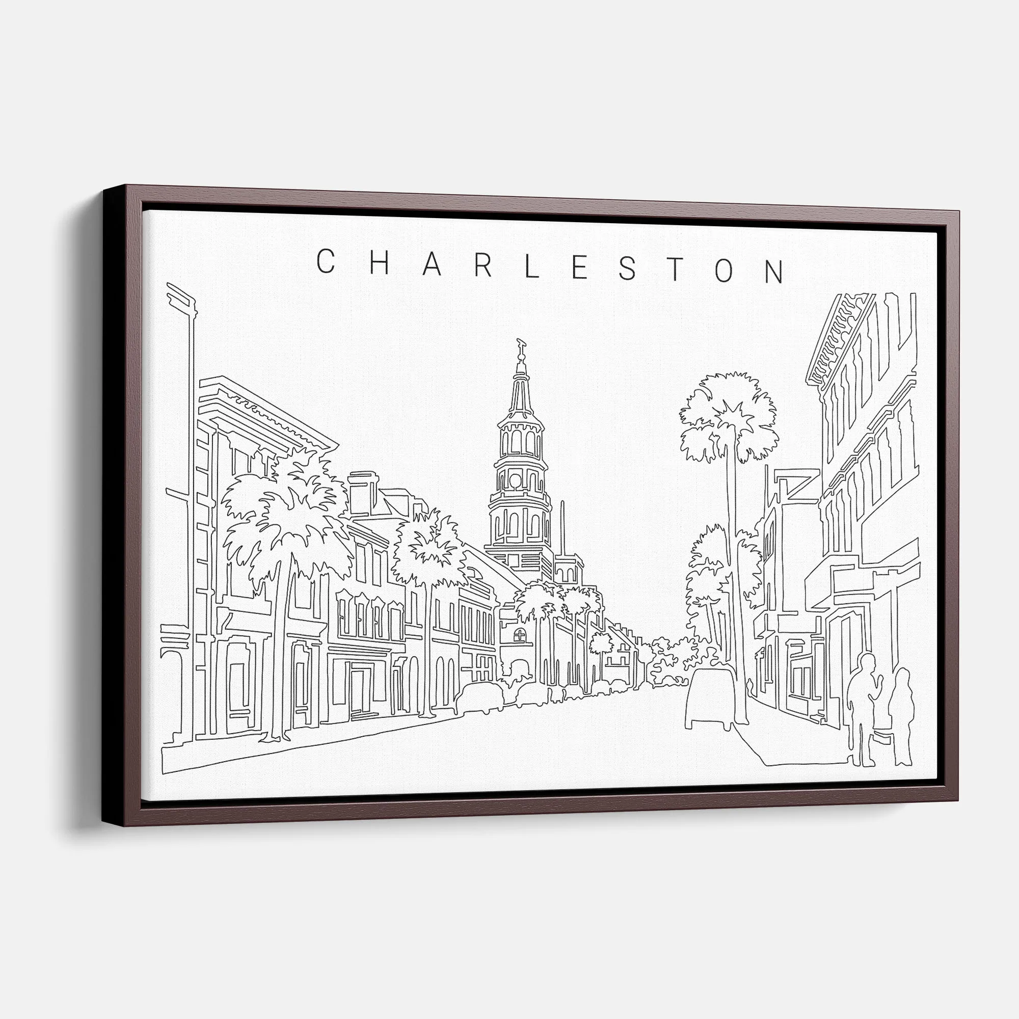 Charleston SC Skyline Canvas Print