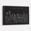 Framed Charlotte Canvas Print - Main - Dark