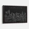 Framed Charlotte Canvas Print - Main - Dark