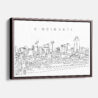 Framed Cincinnati Canvas Print - Main - Light