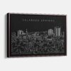 Framed Colorado Springs Canvas Print - Main - Dark