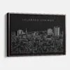 Framed Colorado Springs Canvas Print - Main - Dark