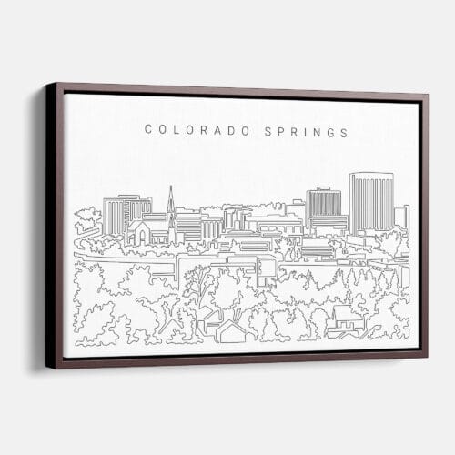 Colorado Springs Skyline Canvas Art Print